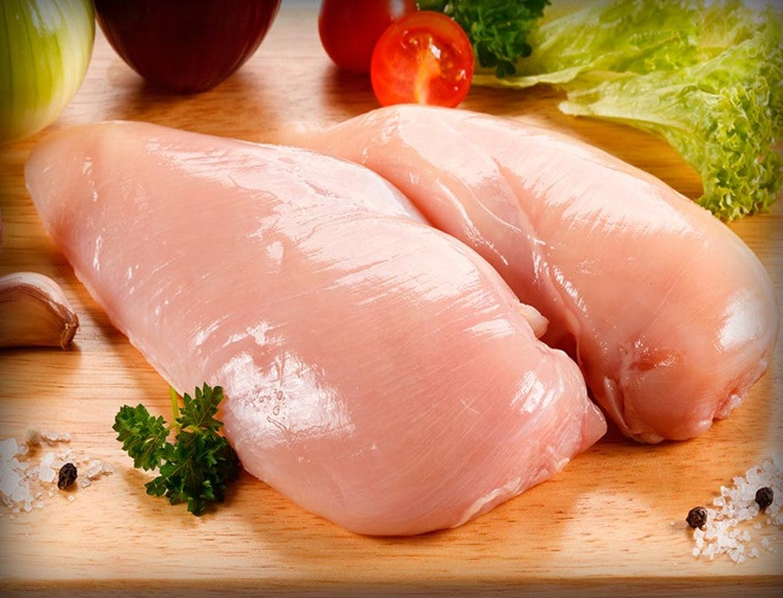 Pechuga de pollo sin piel